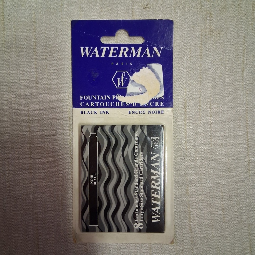 Waterman‎ Paris Fountain Pen Cartridges Pack Of 8 NOS